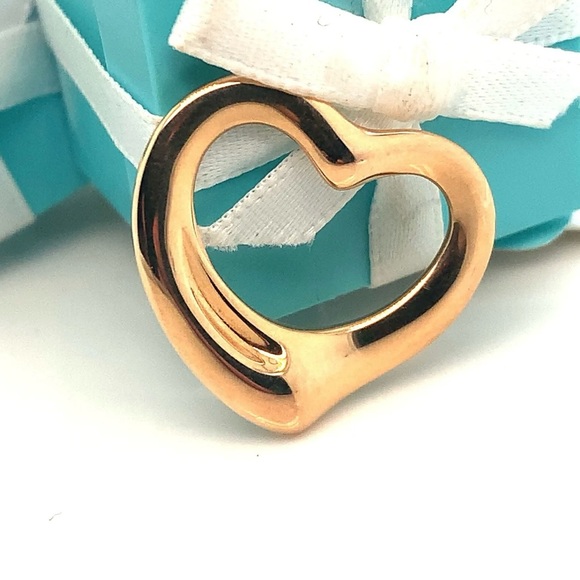 Tiffany & Co. 18RG 22MM open heart pendant - Picture 5 of 5